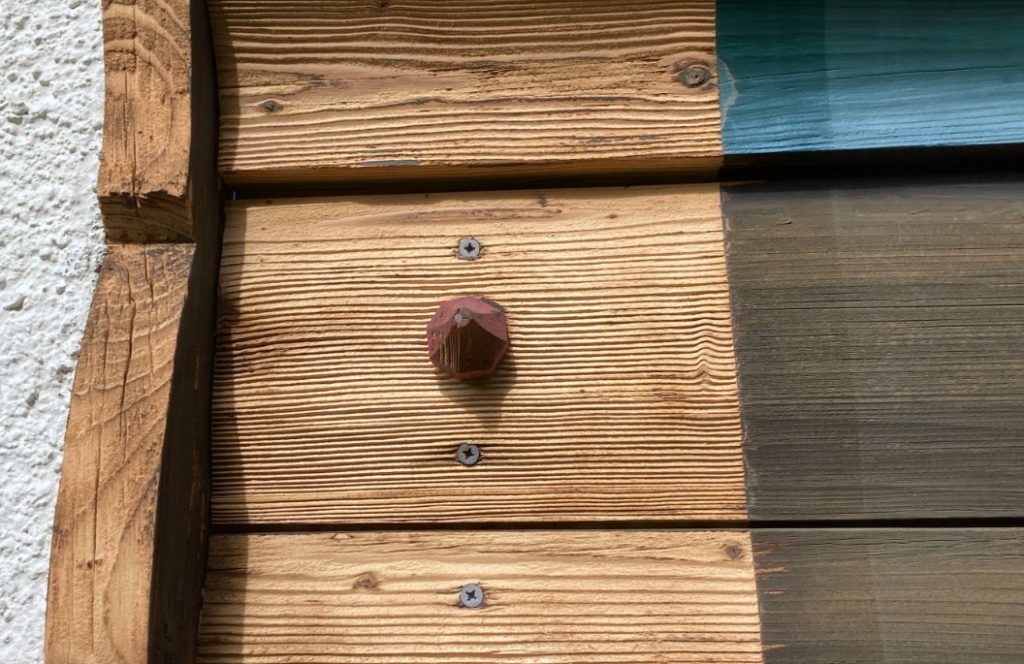 Holz Sandstrahlen Oberfläche Vorher Nachher Möbel