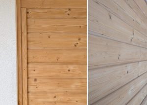 Wandpanel gesandstrahlt